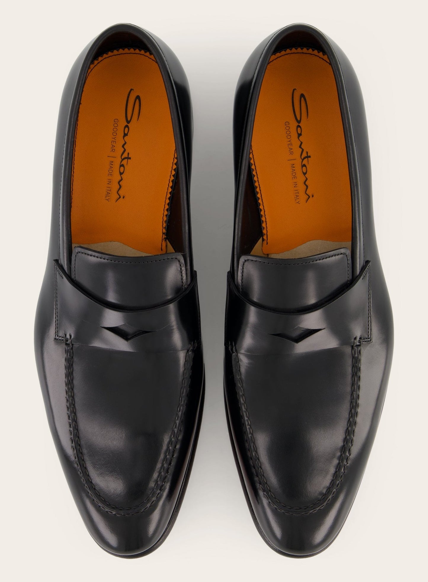 Carter penny loafers van leer | Zwart