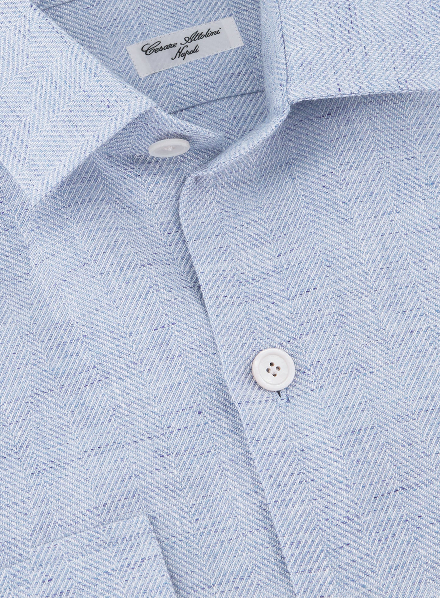 Overshirt van linnen en wol | L.Blauw