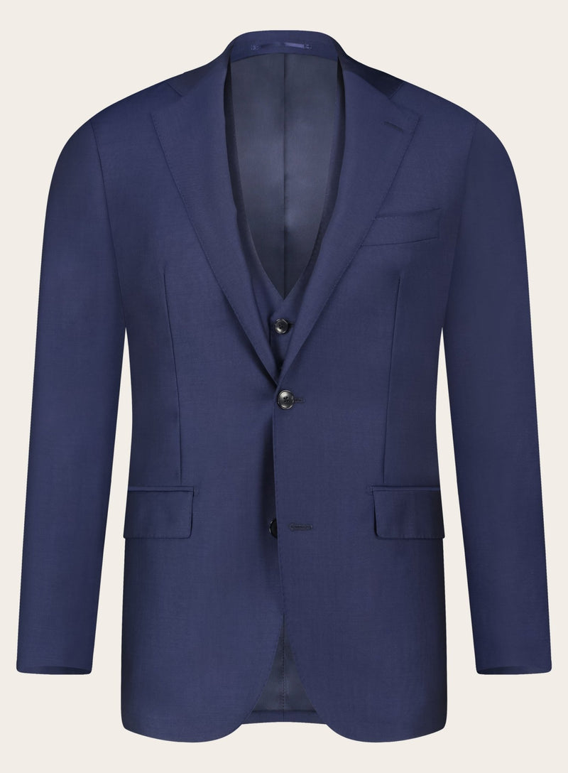 Driedelig pak van wol en mohair | BLUE NAVY