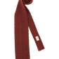 Knitted stropdas van wol | Roest