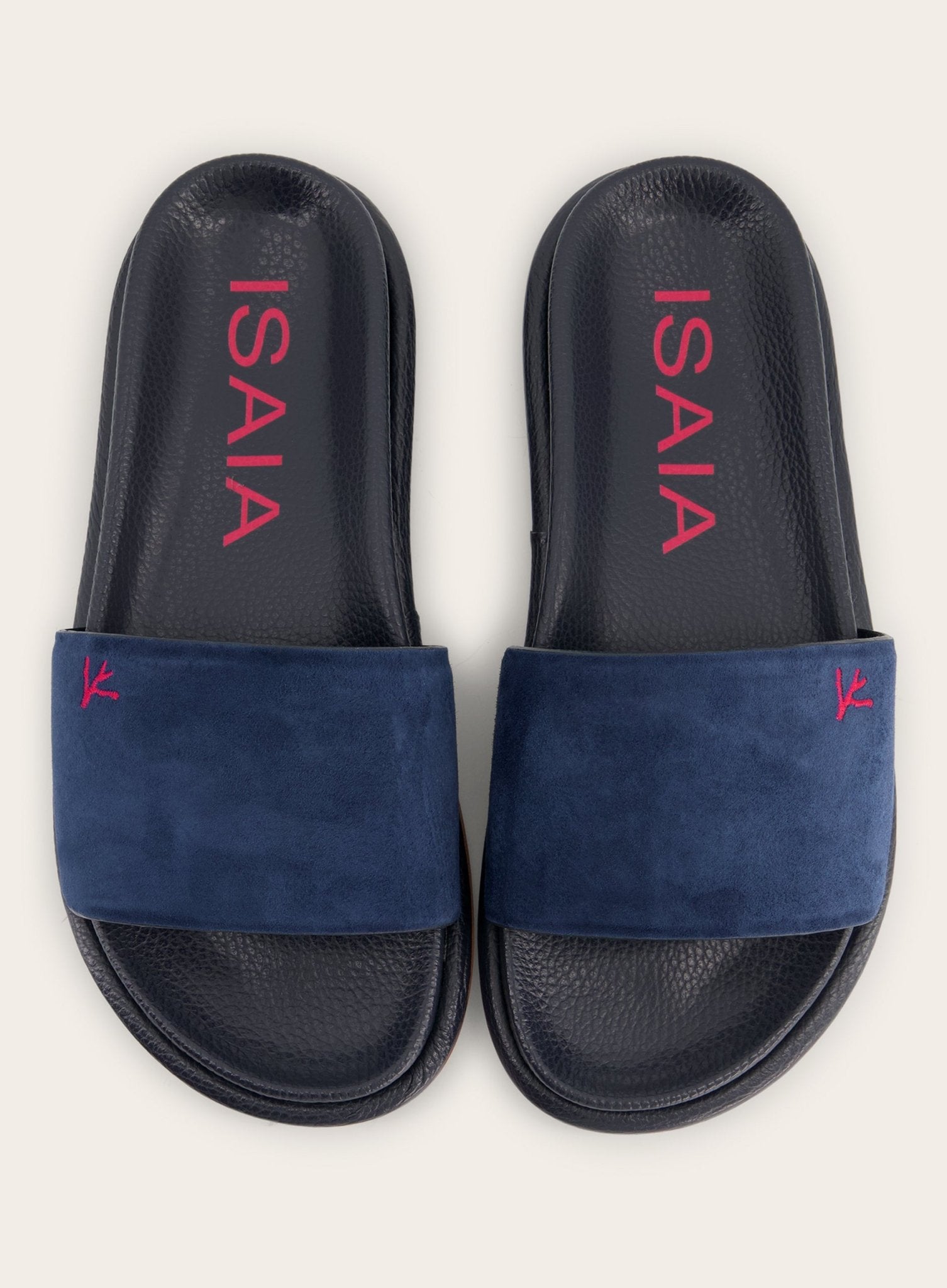 Suède slippers | Blauw