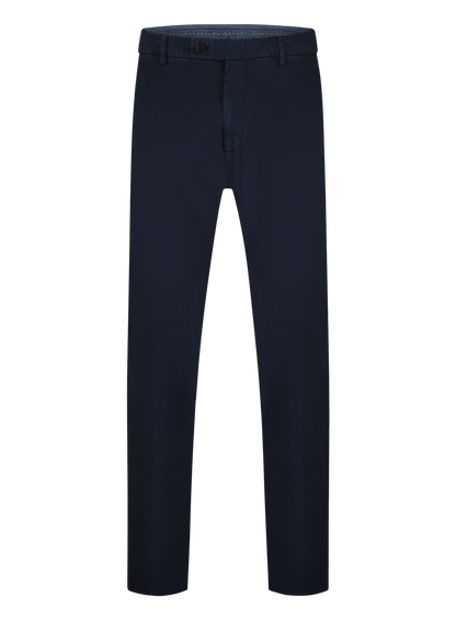 Pantalon van katoen en lycocell | BLUE NAVY