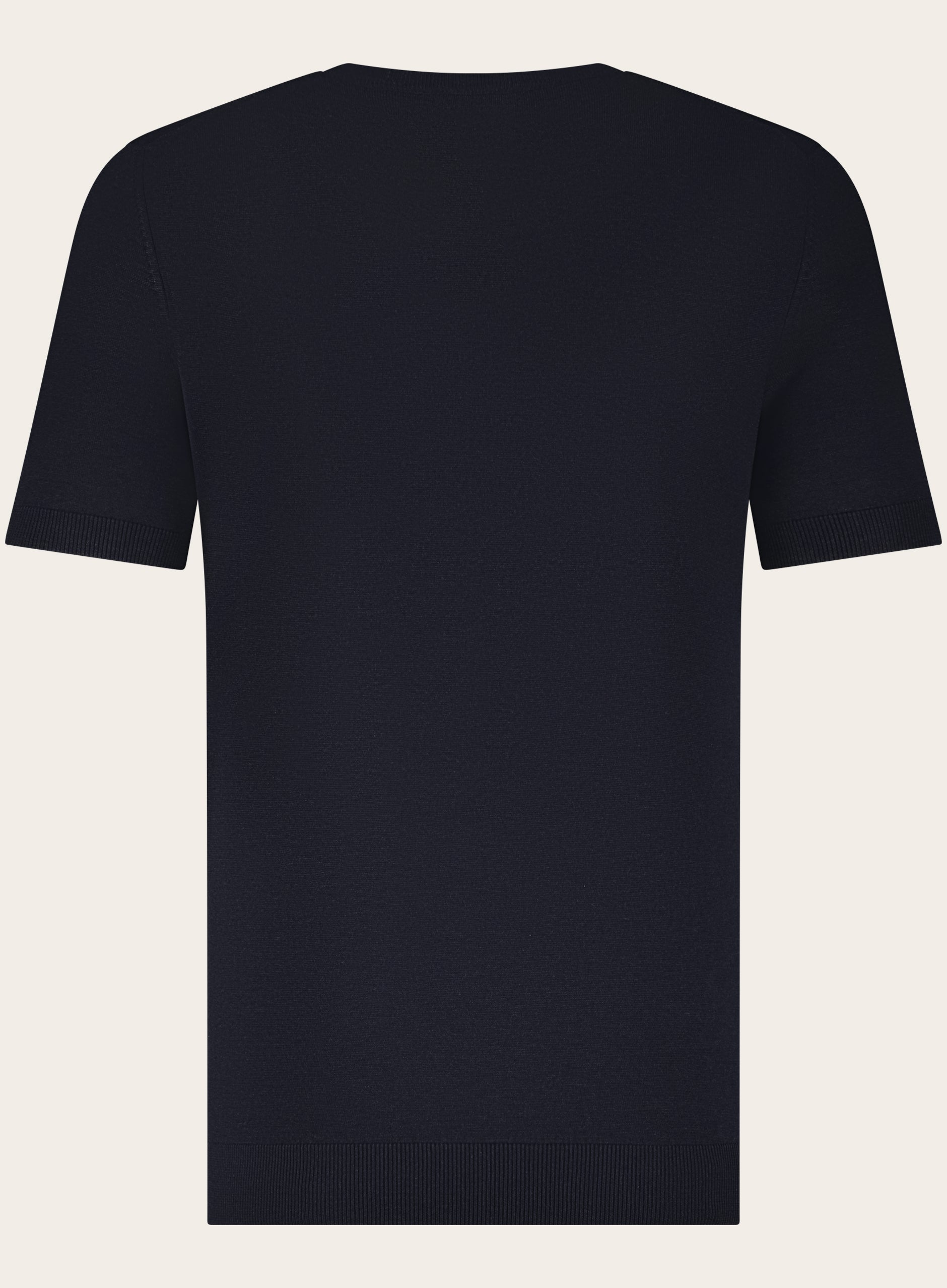 T-shirt van zijde | BLUE NAVY