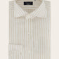 Gestreept napoli shirt van linnen | Beige