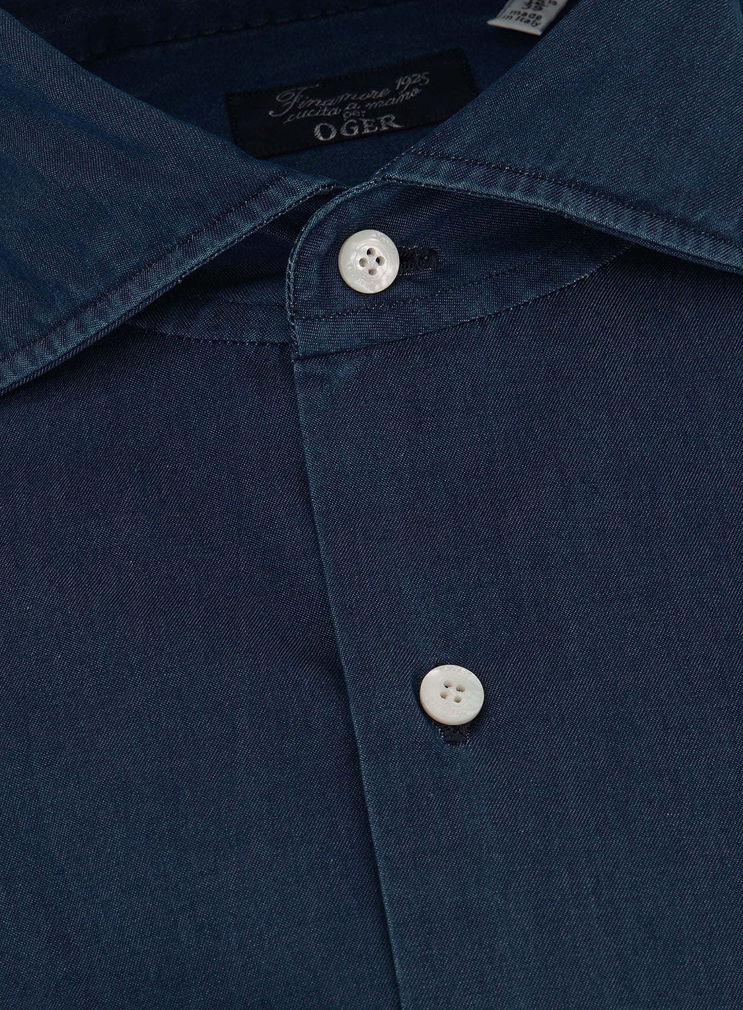 Denim shirt van katoen | DARK.BLUE DENIM