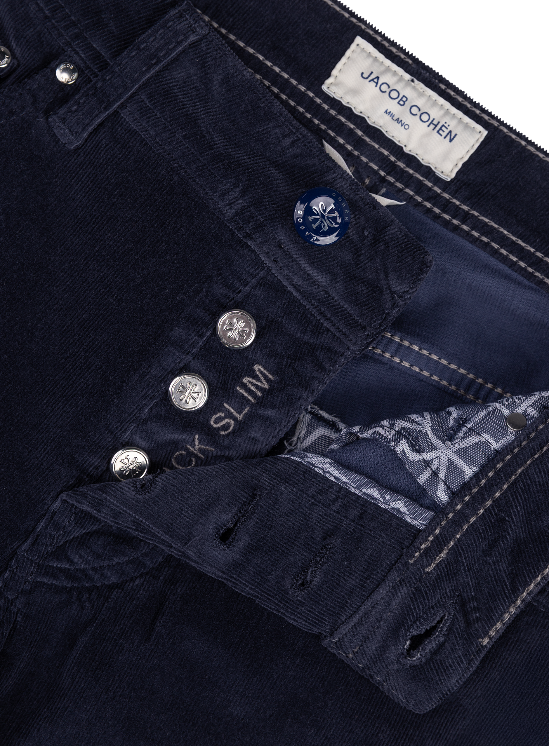 Corduroy Nick slim-fit jeans | FULL_WIDTH | BLUE NAVY