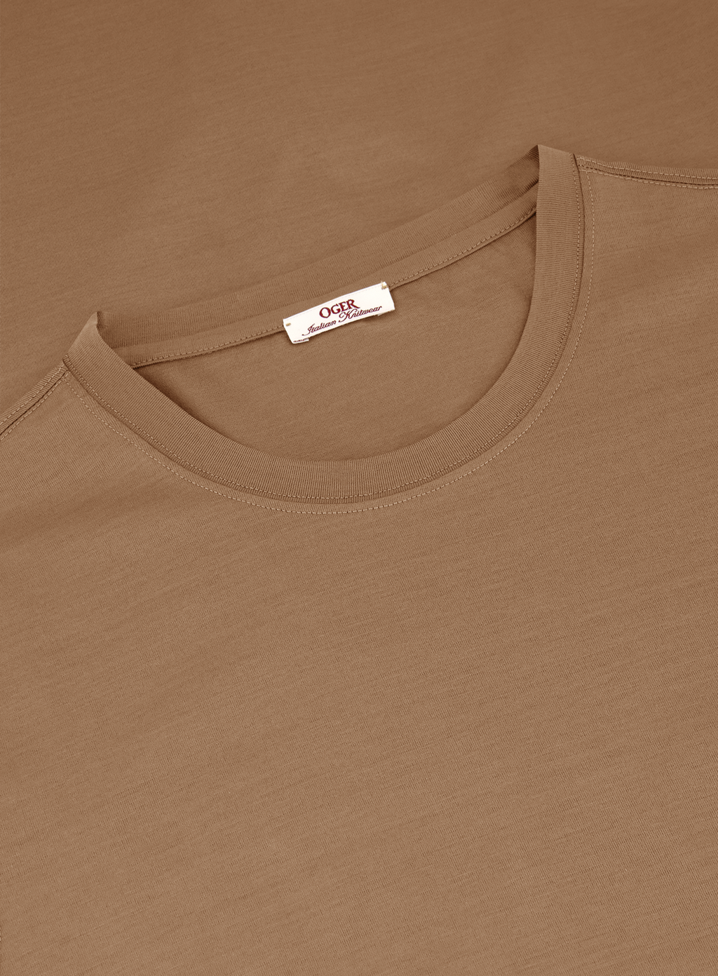 T-shirt van katoen | FULL_WIDTH | Camel