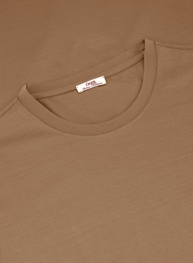 T-shirt van katoen | FULL_WIDTH | Camel