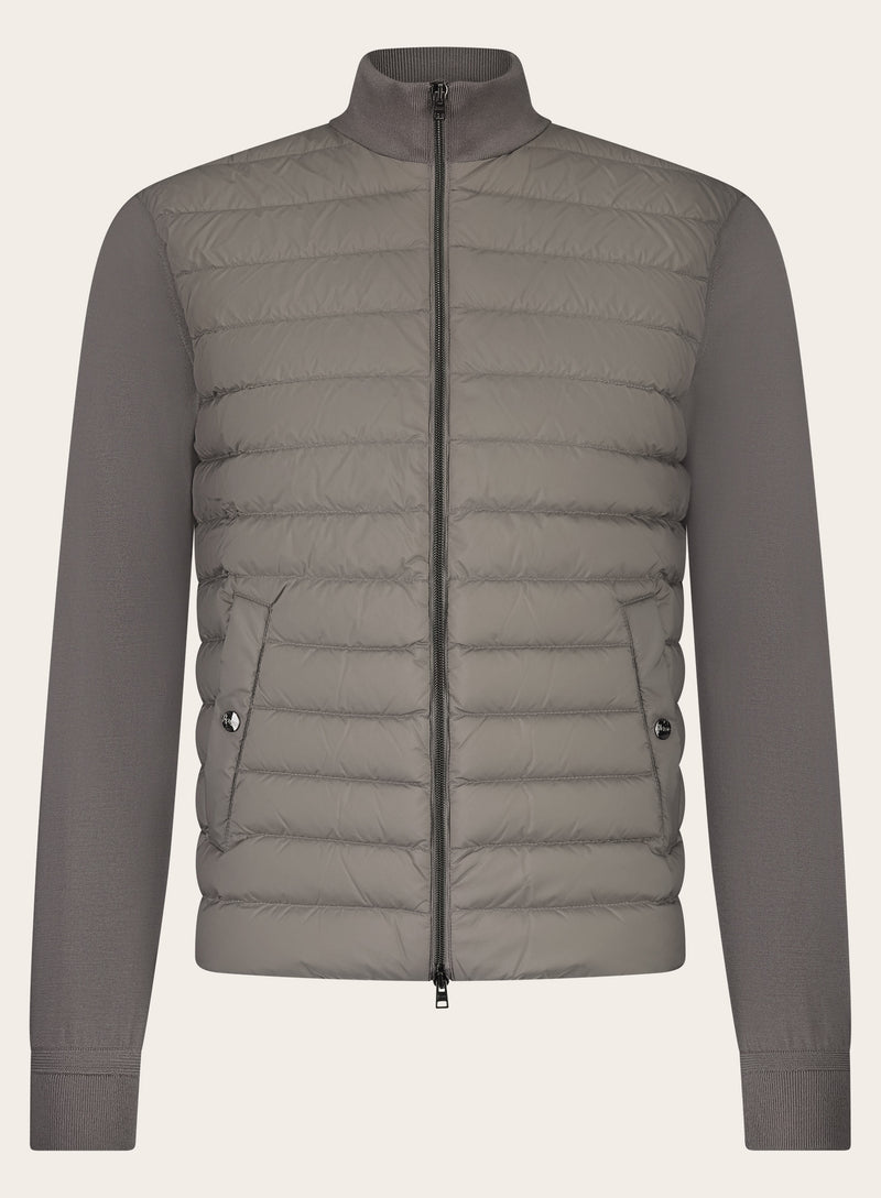 Wool and silk quilted jacket
