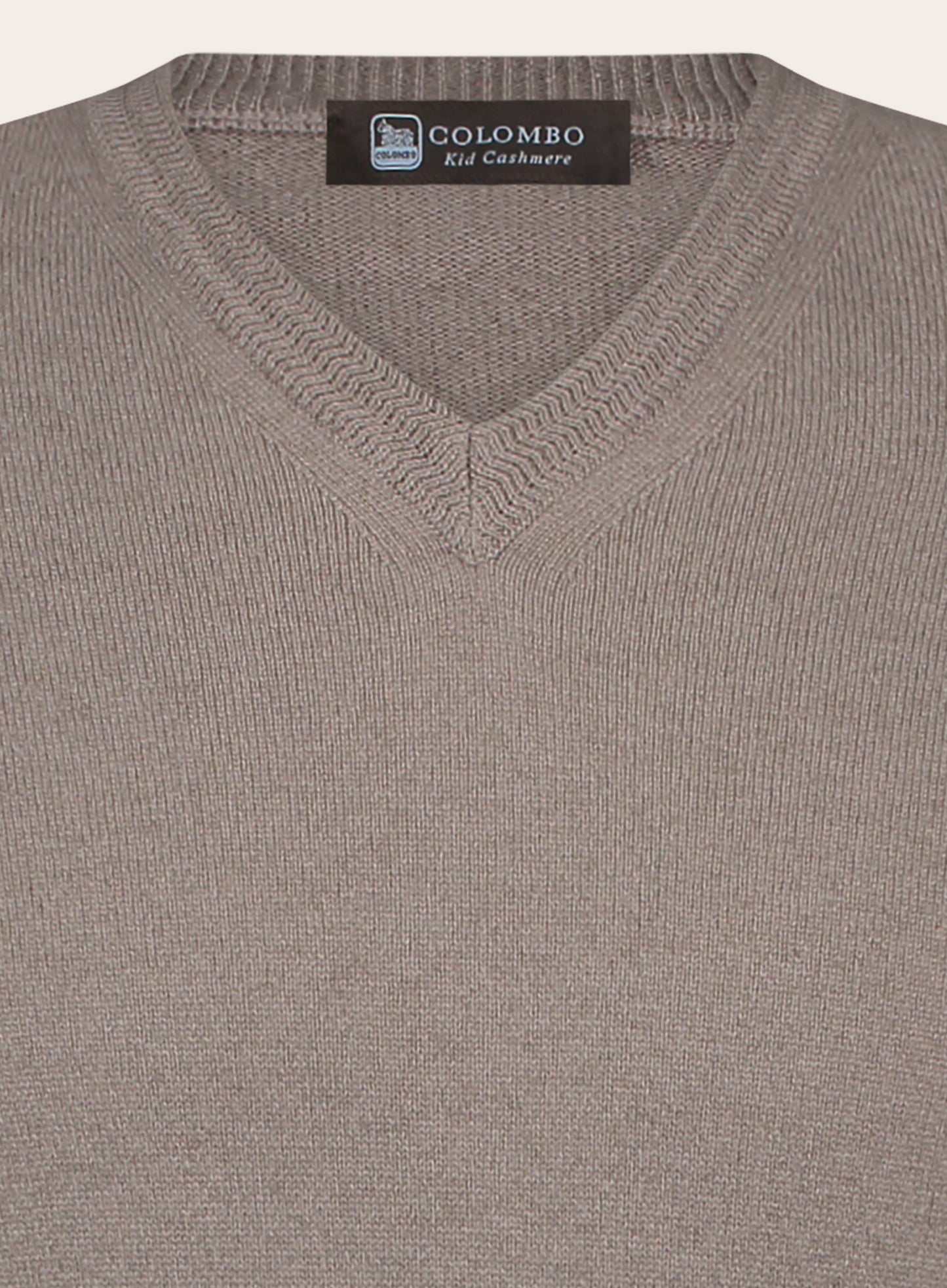 V-hals trui van cashmere | TAUPE