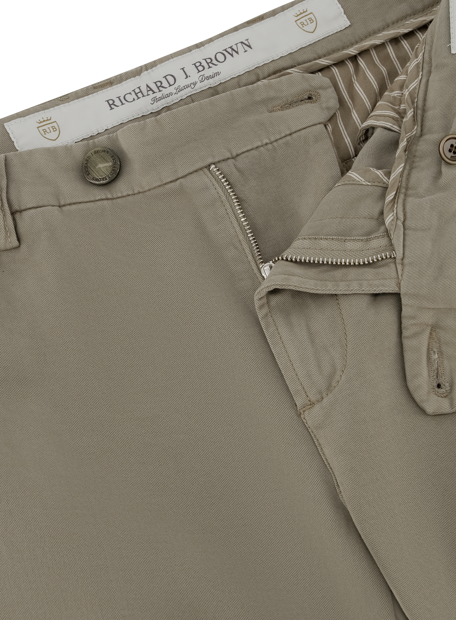 Singapore pantalon van katoen en cashmere | FULL_WIDTH | TAUPE