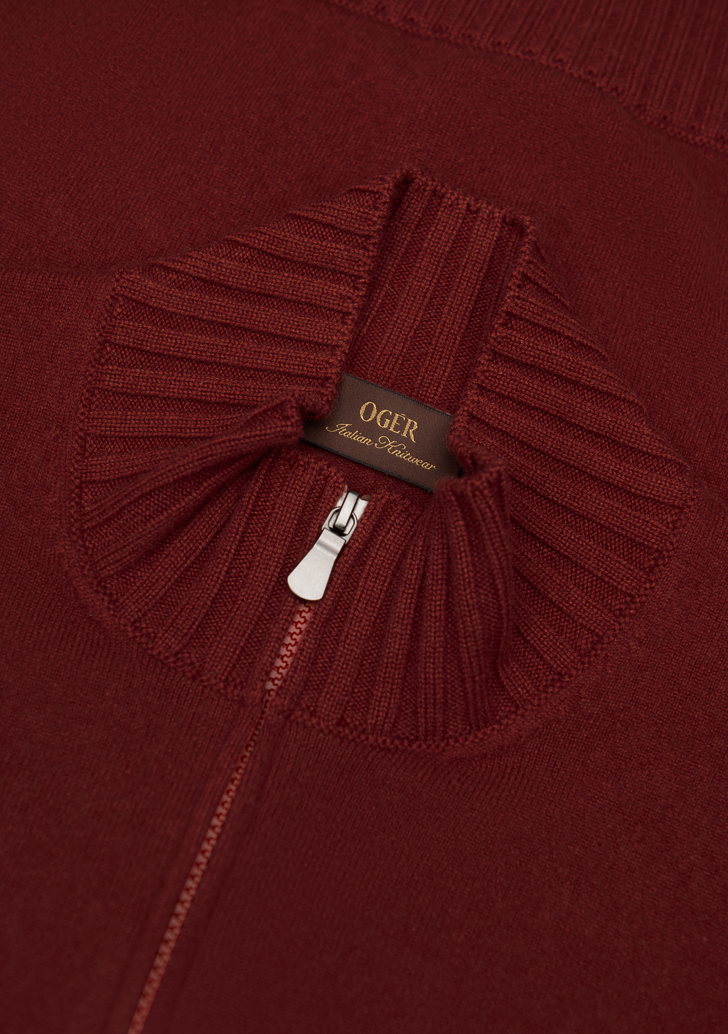 Cashmere ritsvest | FULL_WIDTH | Roest