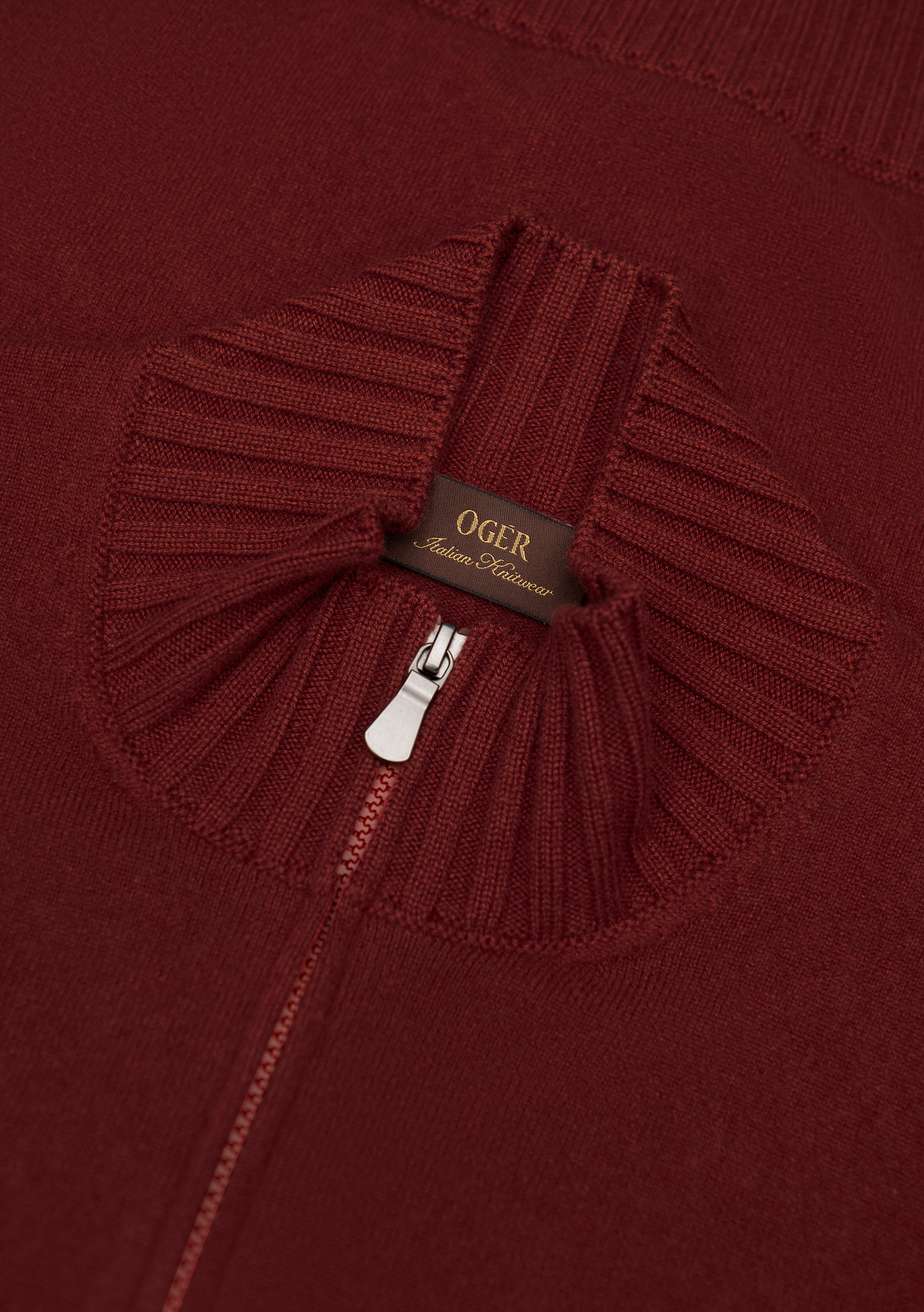 Cashmere ritsvest | FULL_WIDTH | Roest