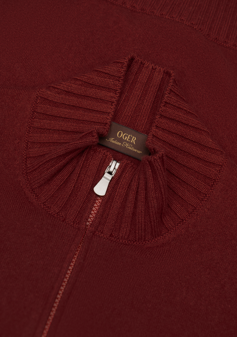 Cashmere ritsvest | FULL_WIDTH | Roest