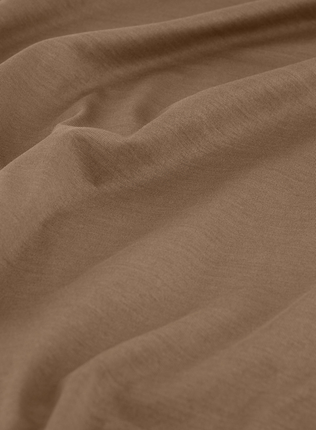 Buttonless polo van katoen | FULL_WIDTH | Camel