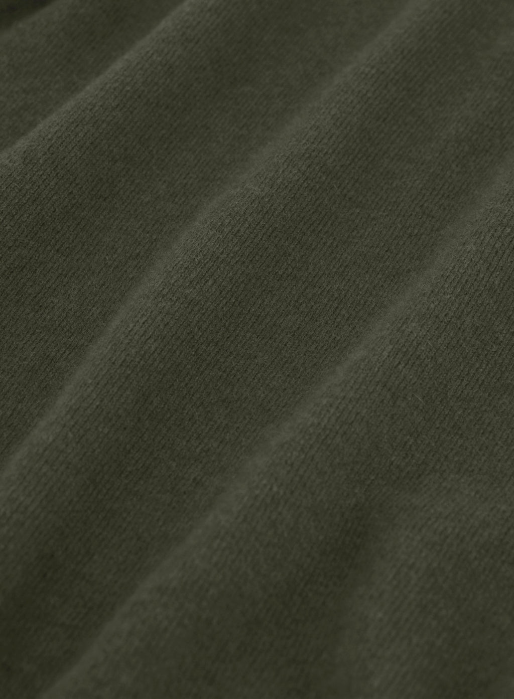 Half-zip van wol en cashmere | Groen