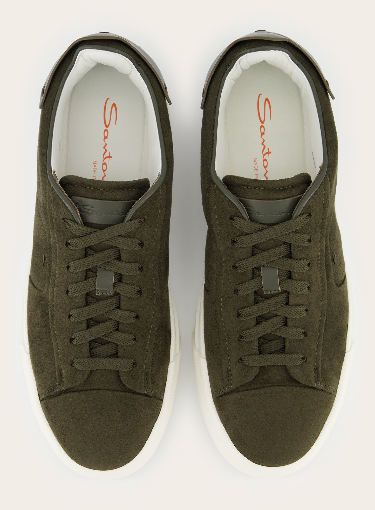 Sneaker van suede | D.Groen