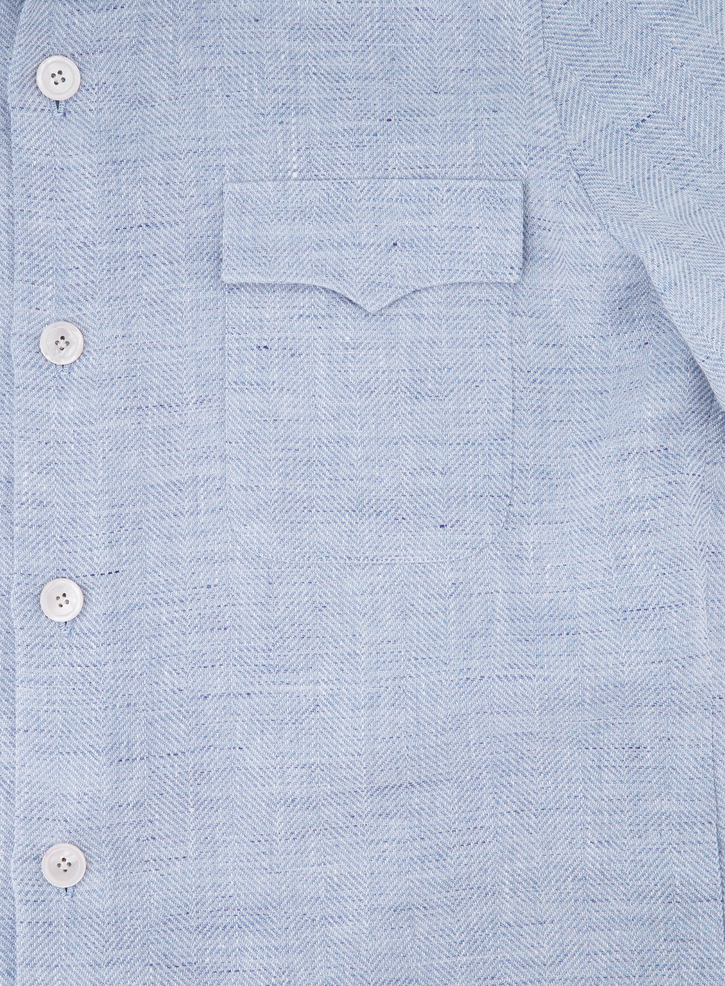 Overshirt van linnen en wol | L.Blauw