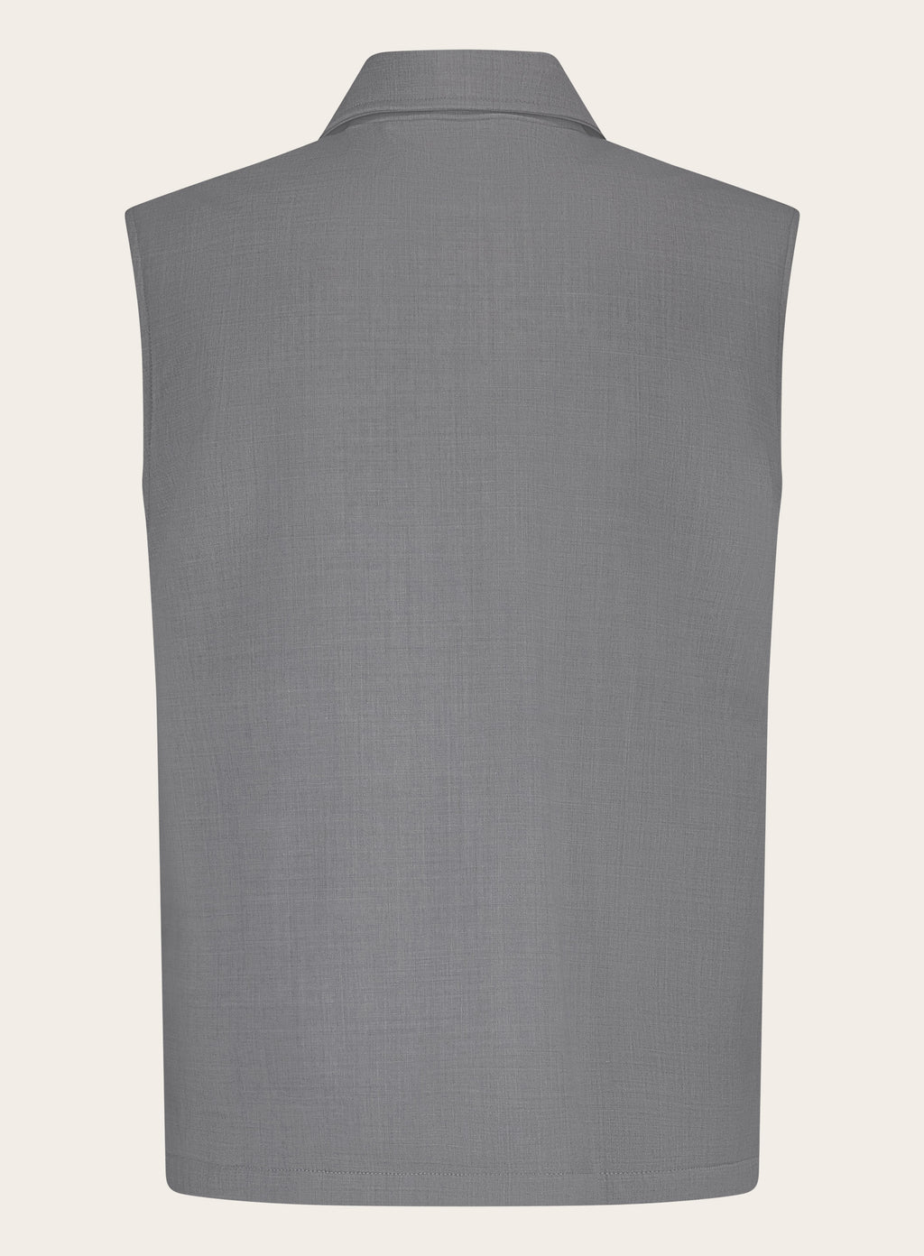 Bodywarmer van virgin wol | Grijs