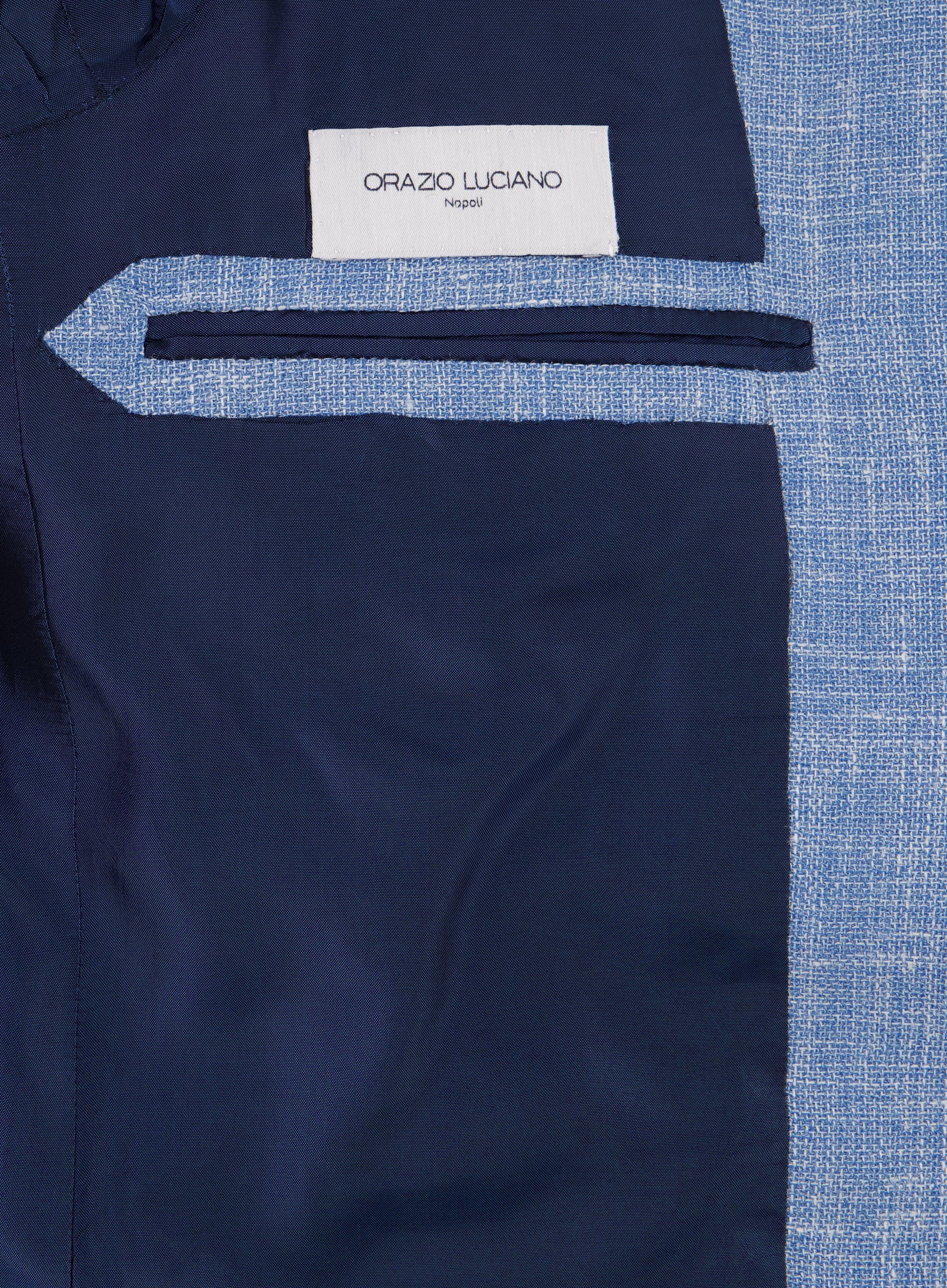 Handgemaakt jasje van wol en linnen | L.Blauw