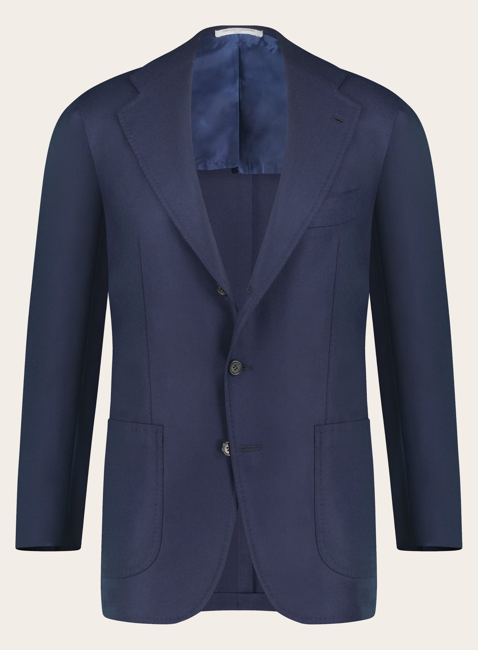 Handgemaakt jasje van wol | BLUE NAVY