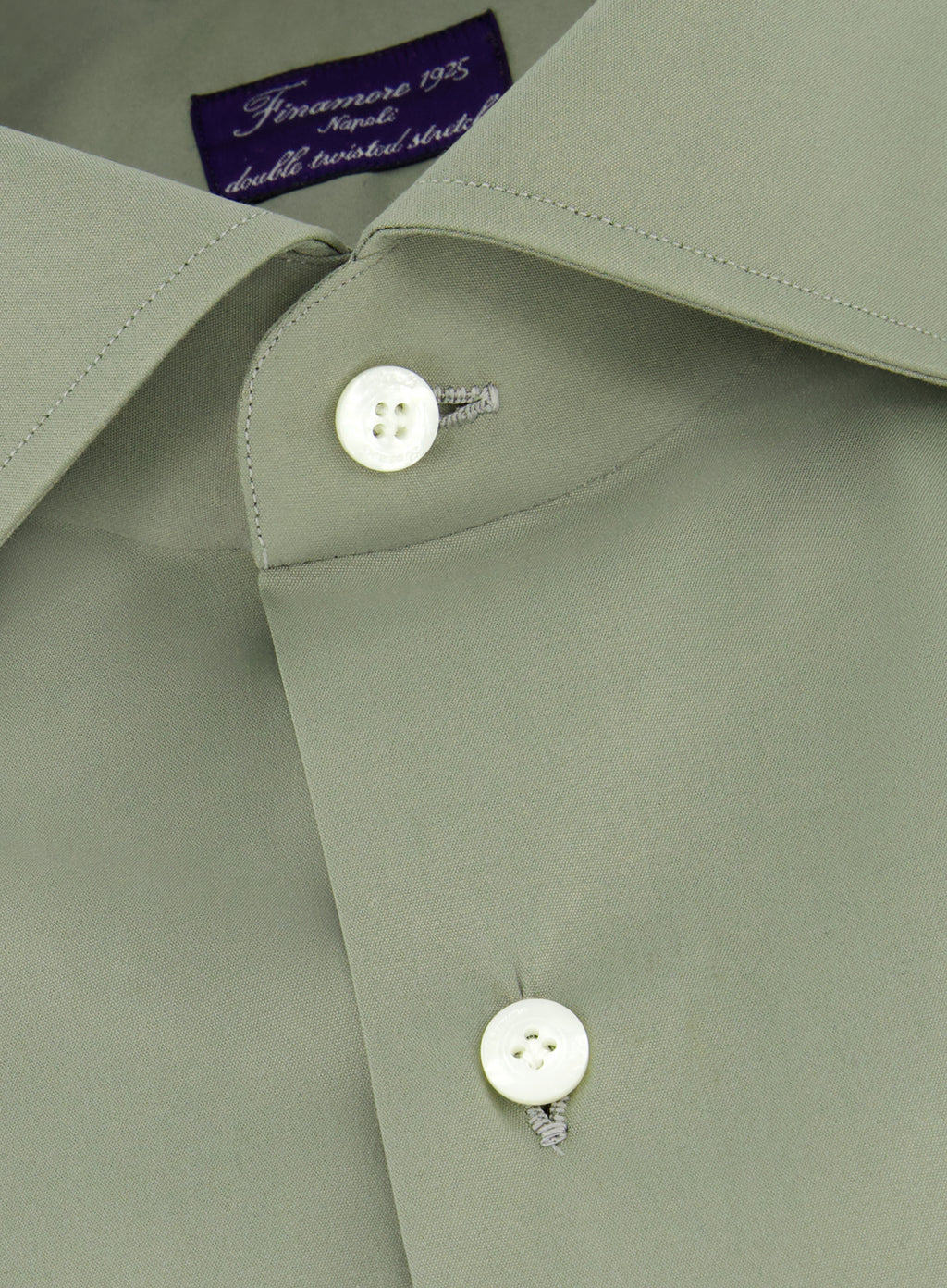 Napoli stretch shirt van katoen | FULL_WIDTH | Groen