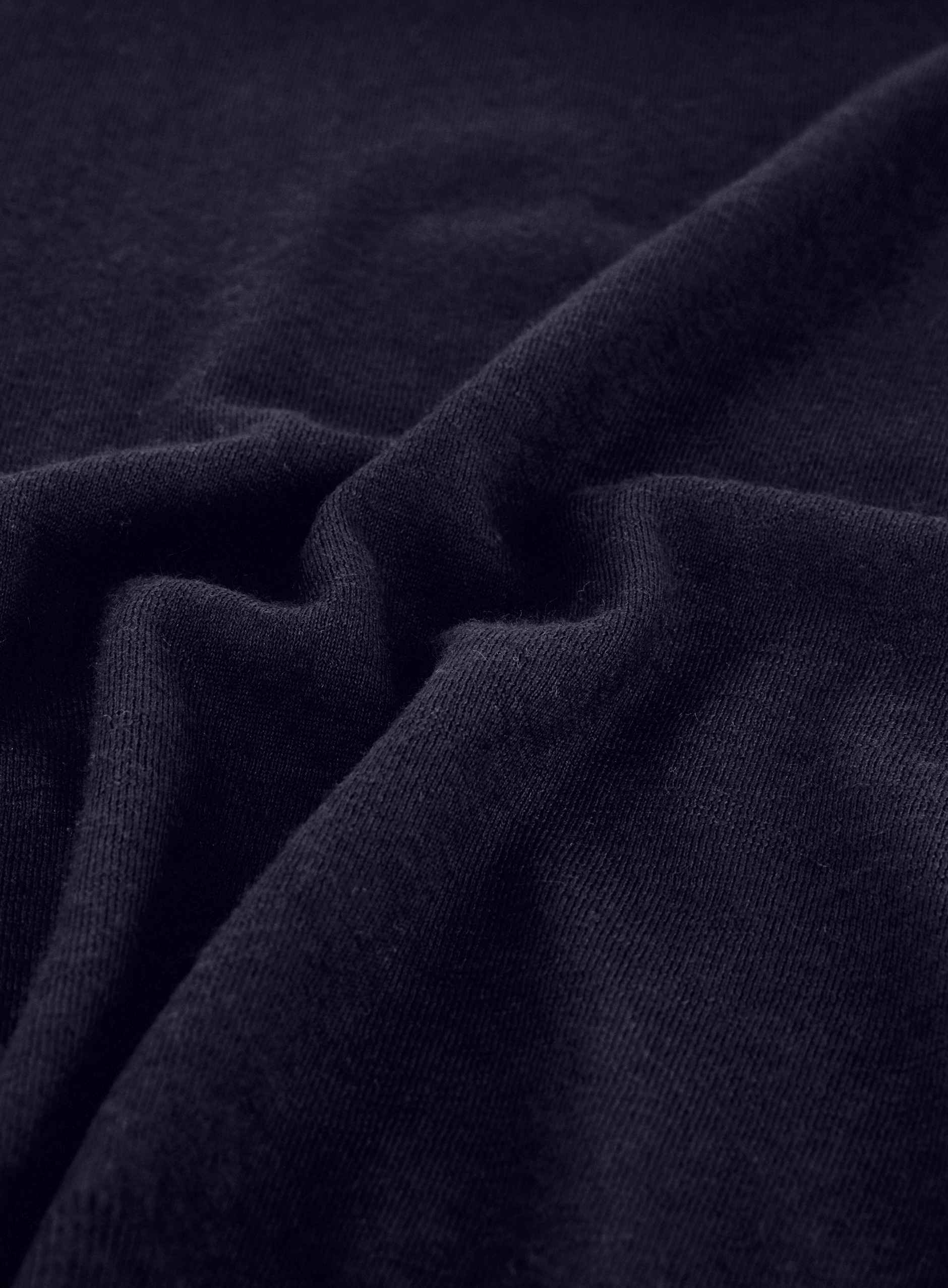 Longsleeve crewneck van cashmere en zijde | FULL_WIDTH | BLUE NAVY
