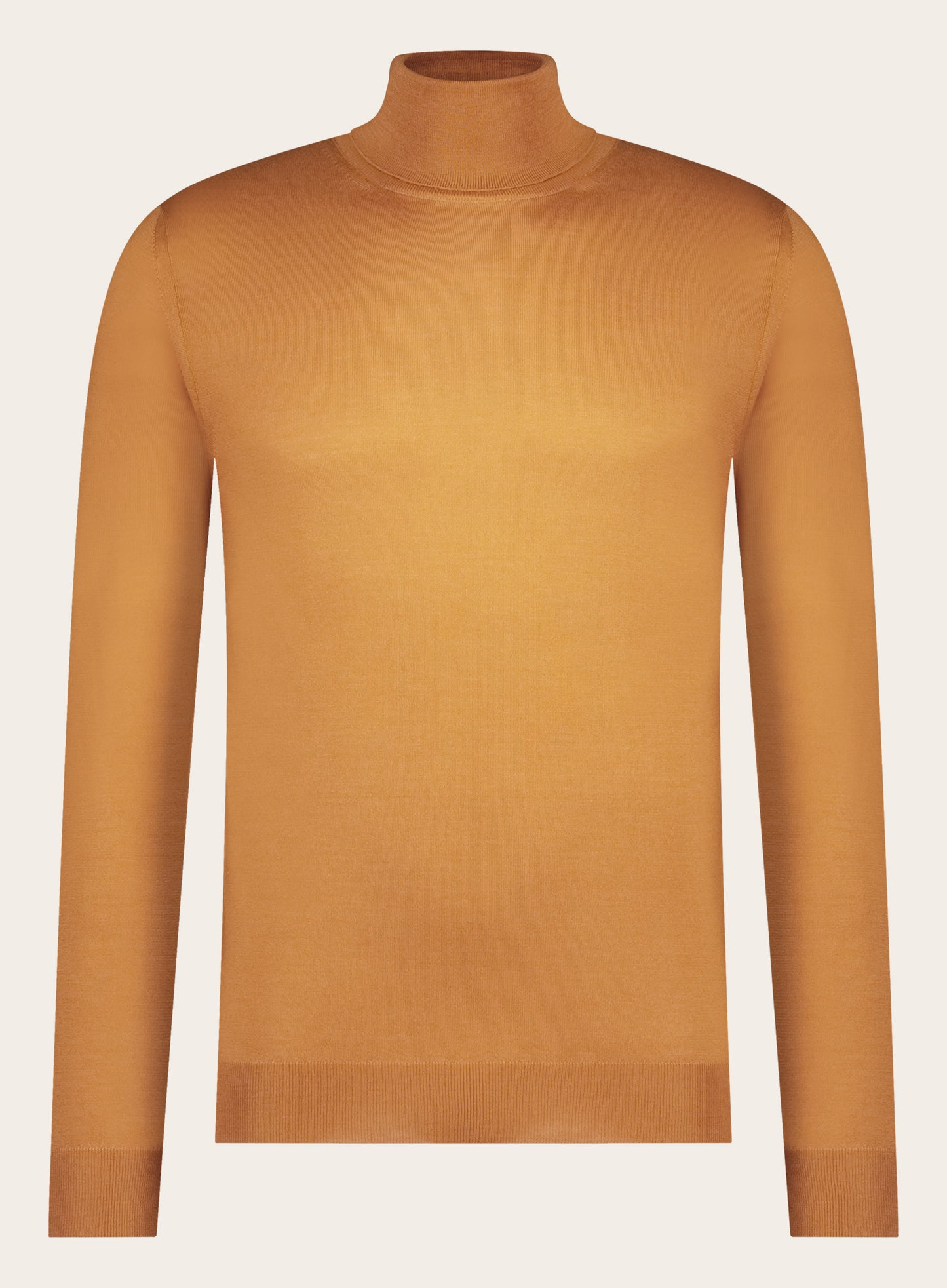 Slim-fit coltrui van cashmere en zijde | Oranje