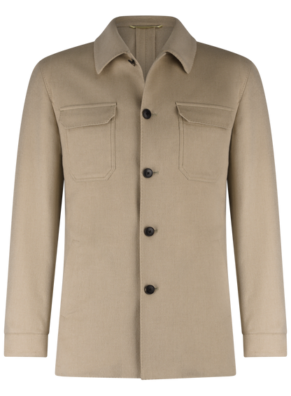 Overshirt van kameelhaar | Beige