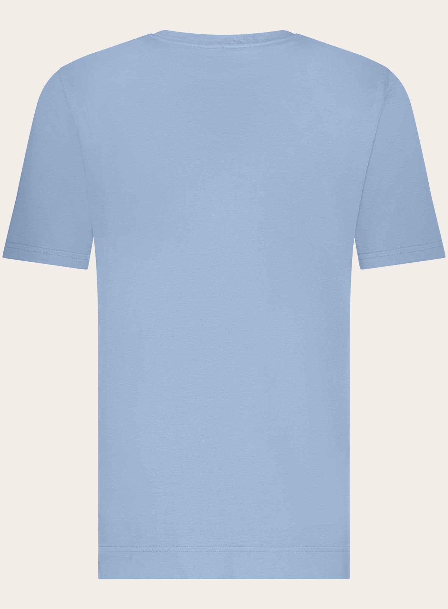 T-shirt met korte mouw van katoen | L.Blauw