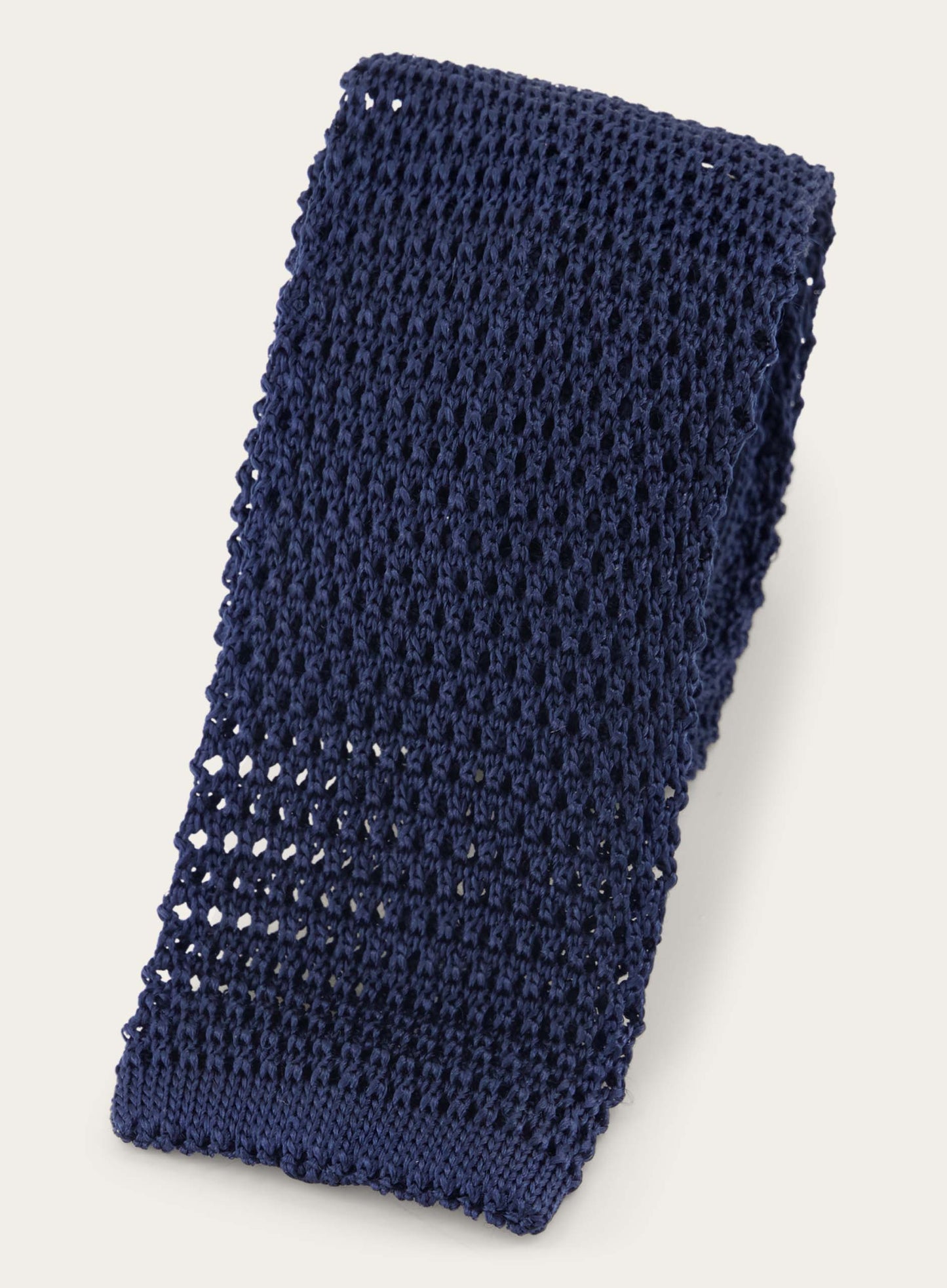 Knitted stropdas van zijde | BLUE NAVY