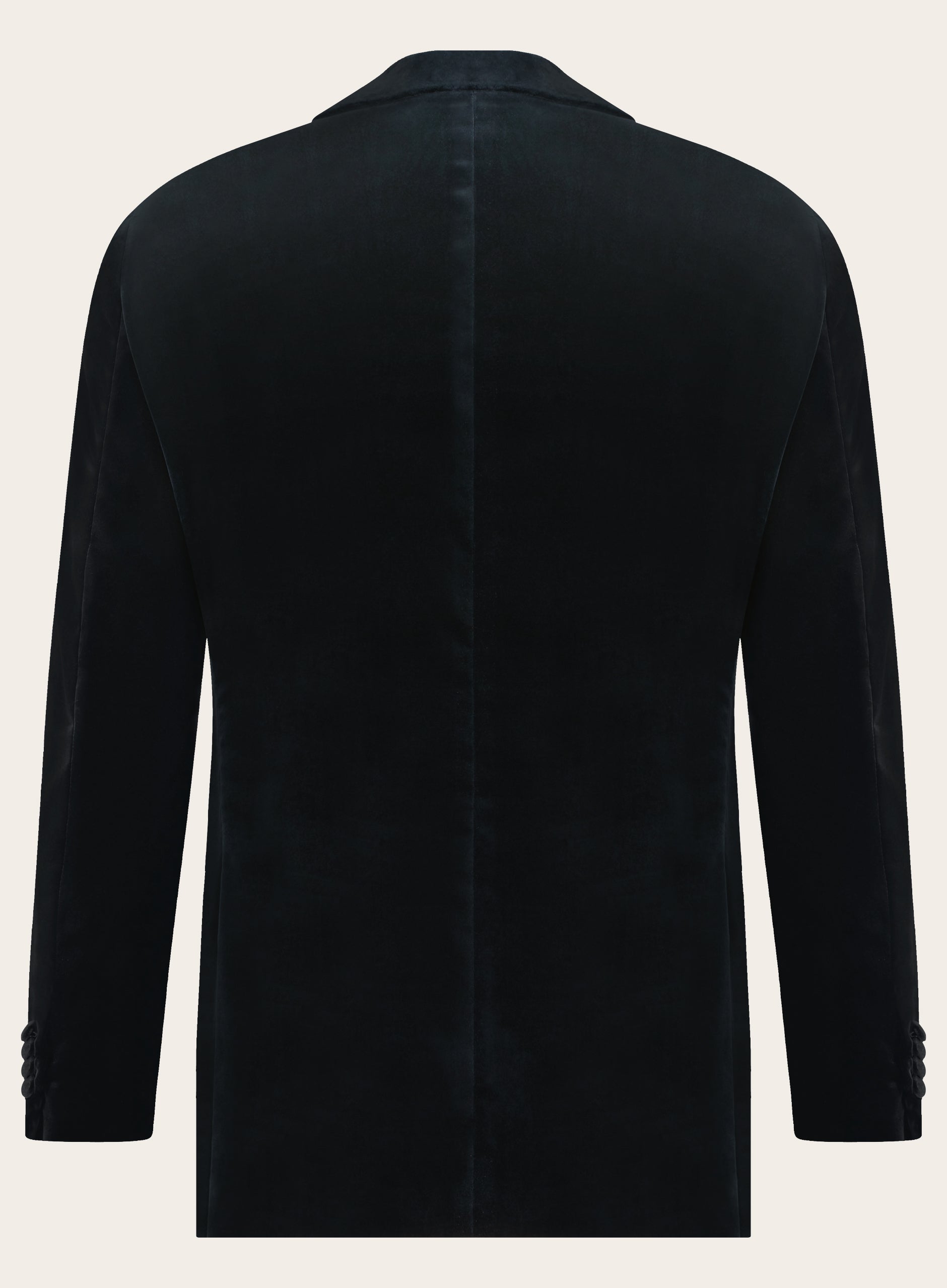 Slim-fit jasje van velours | BLUE NAVY