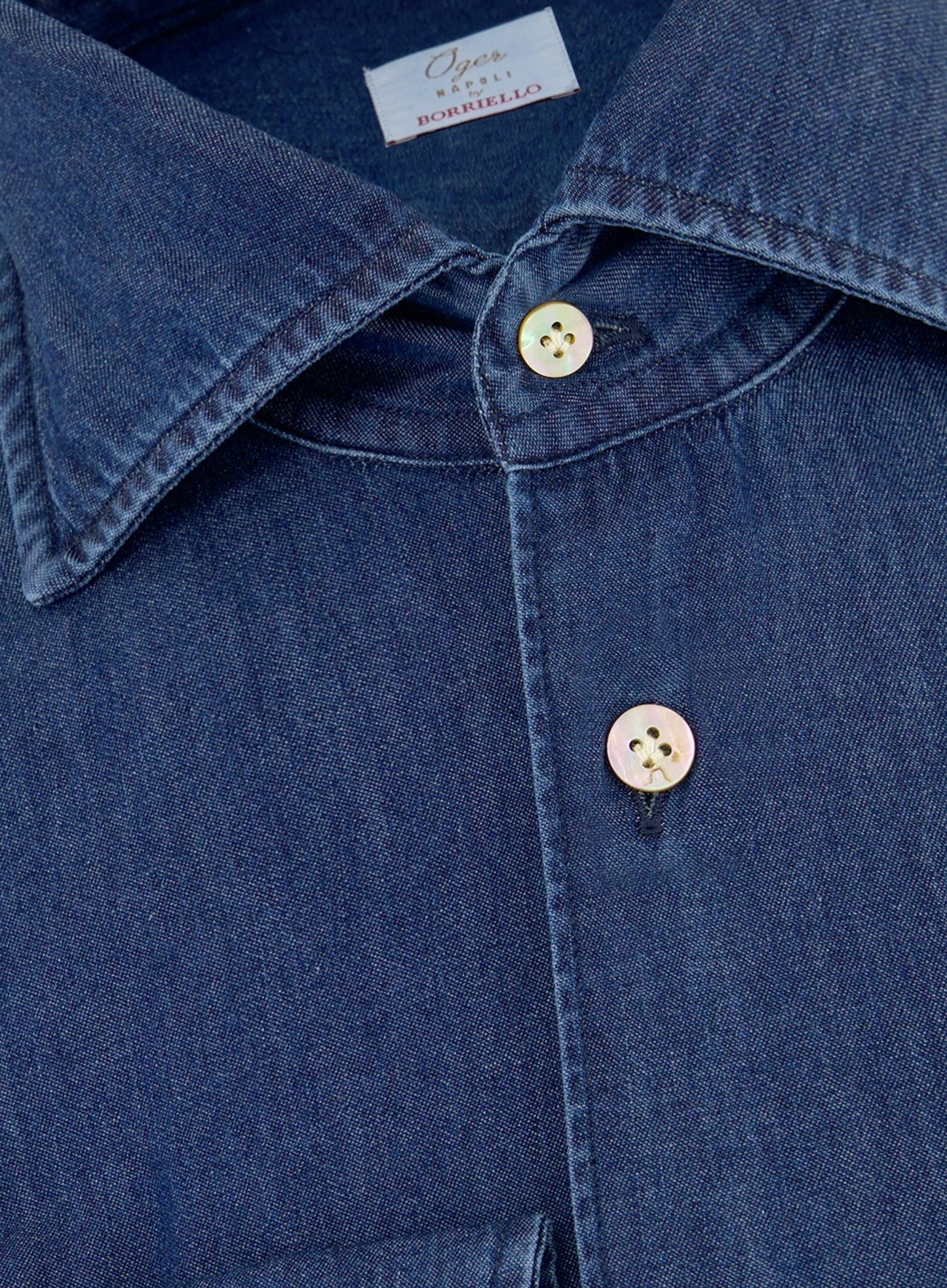 Denim shirt van katoen | BLUE NAVY