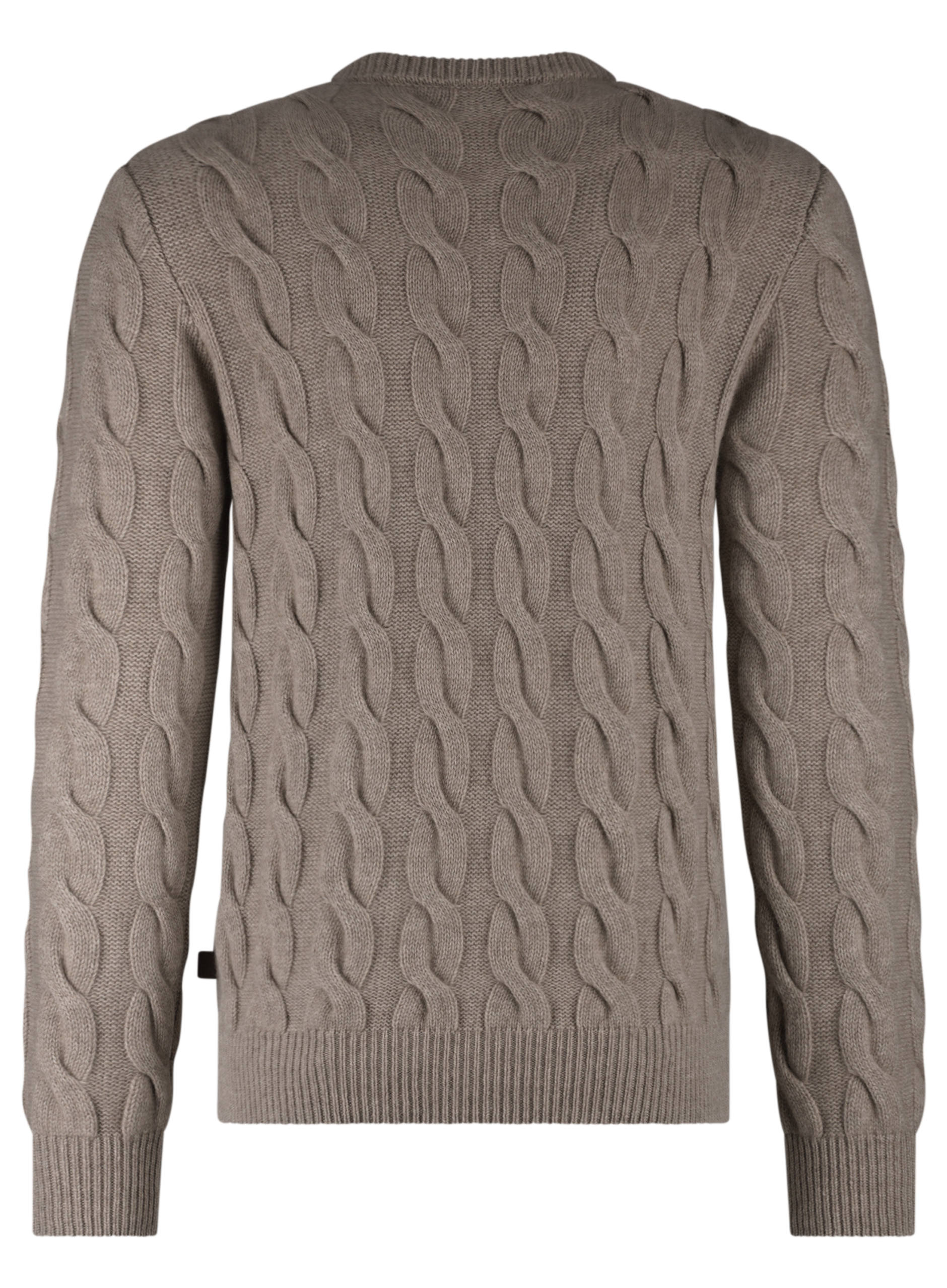 Kabelgebreide trui van cashmere | Beige