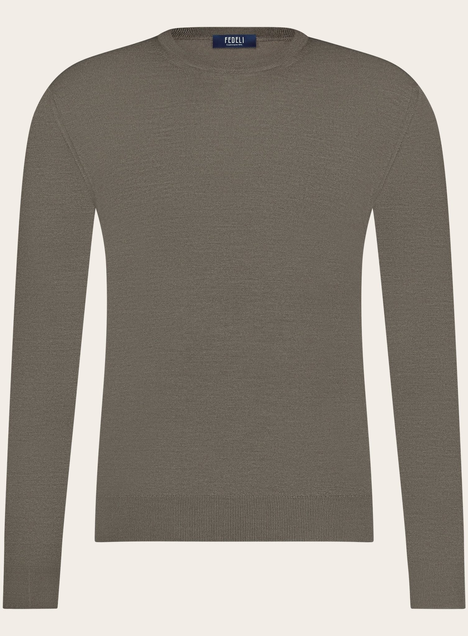 Crewneck van cashmere | Taupe 