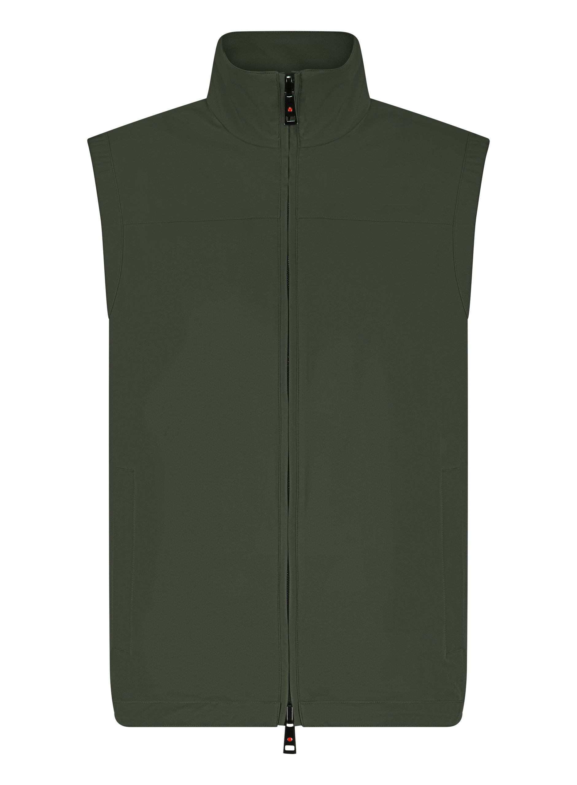 Bodywarmer met opstaande kraag | D.Groen