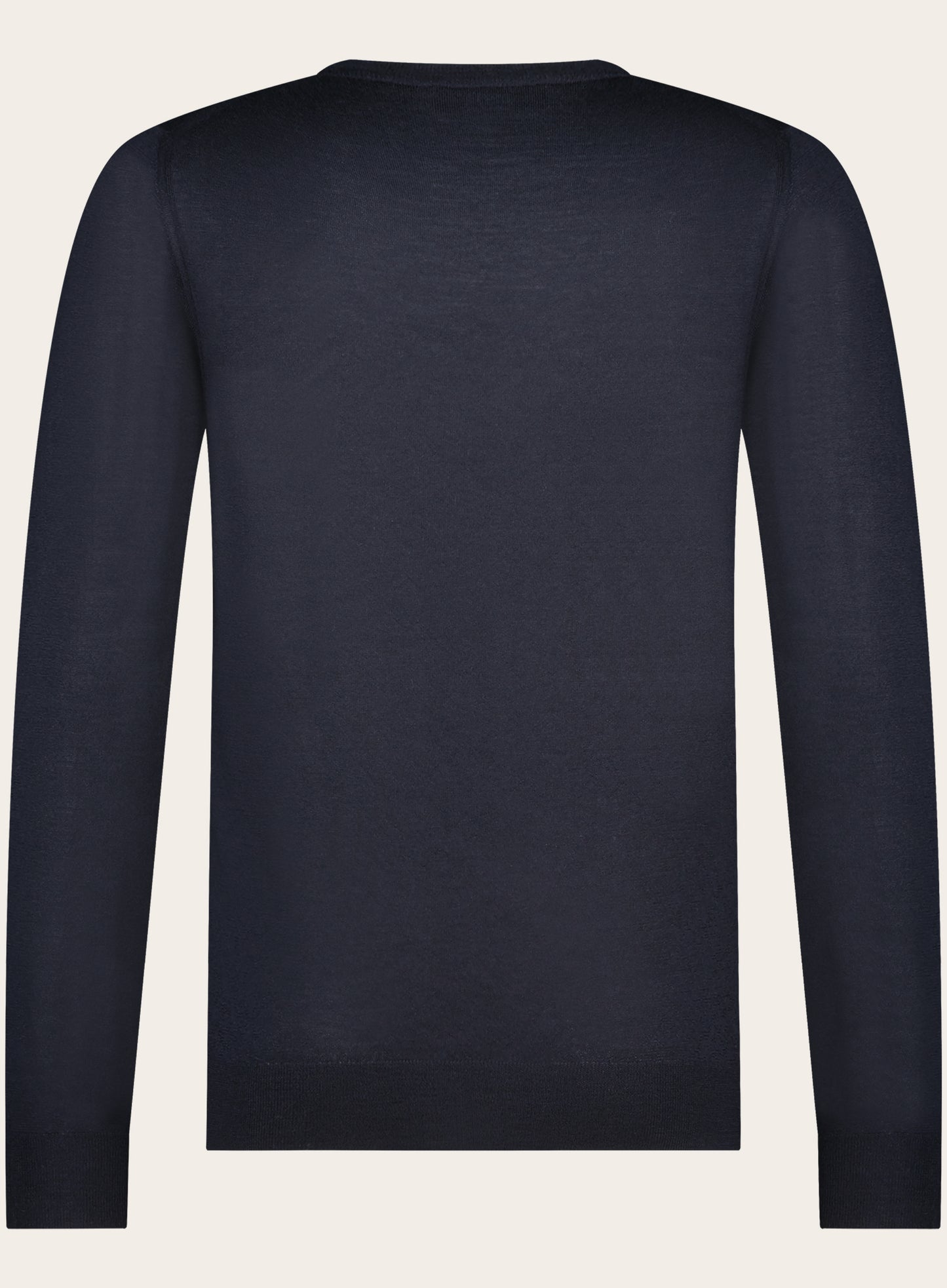 Slim-fit Argentina trui van cashmere en zijde | BLUE NAVY