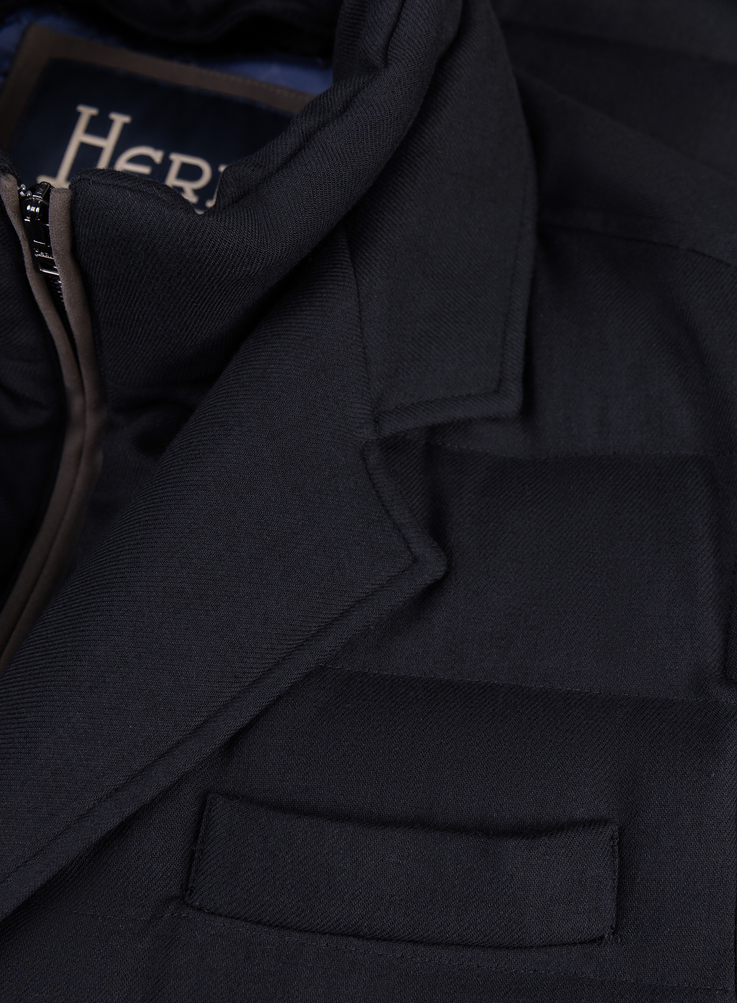 Gewatteerde jas met uitneembaar binnenwerk | FULL_WIDTH | BLUE NAVY