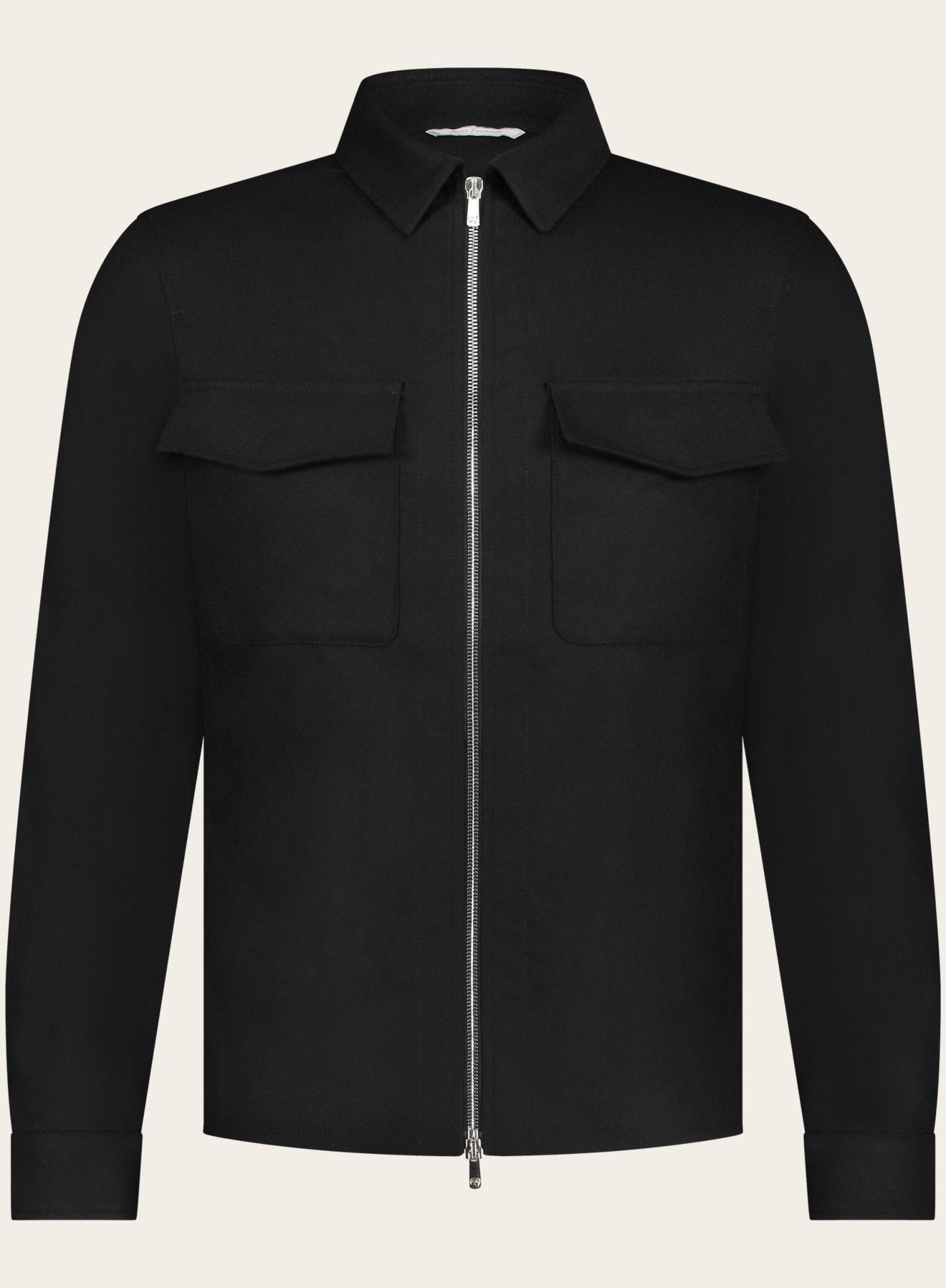 Urus overshirt van wol en cashmere | Zwart