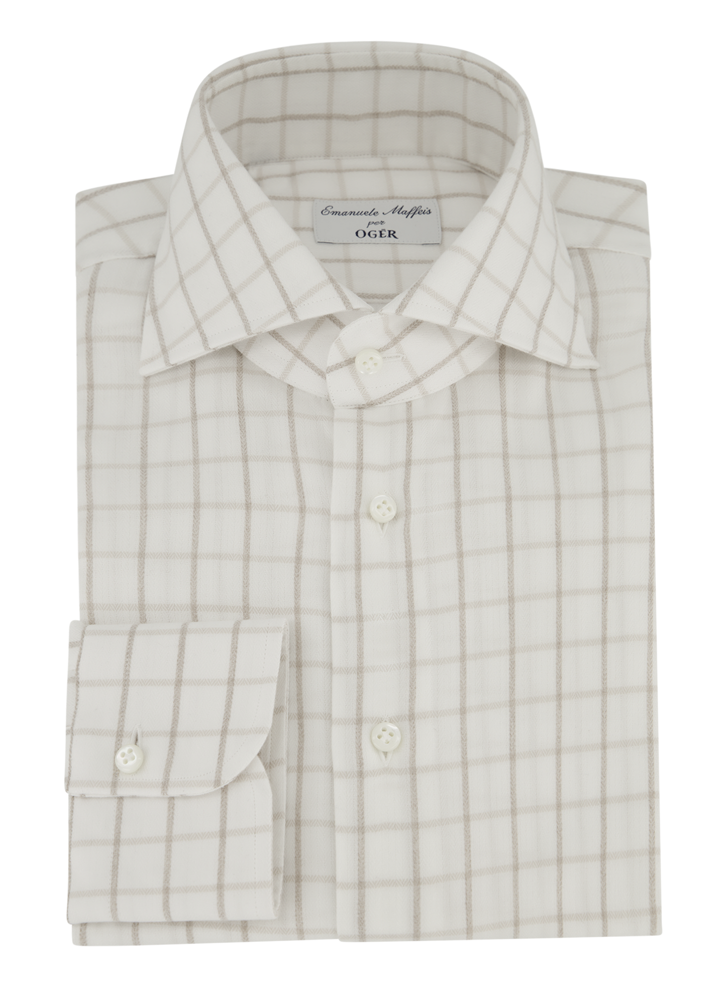 Shirt van katoen en lyocell | ROOM-WIT