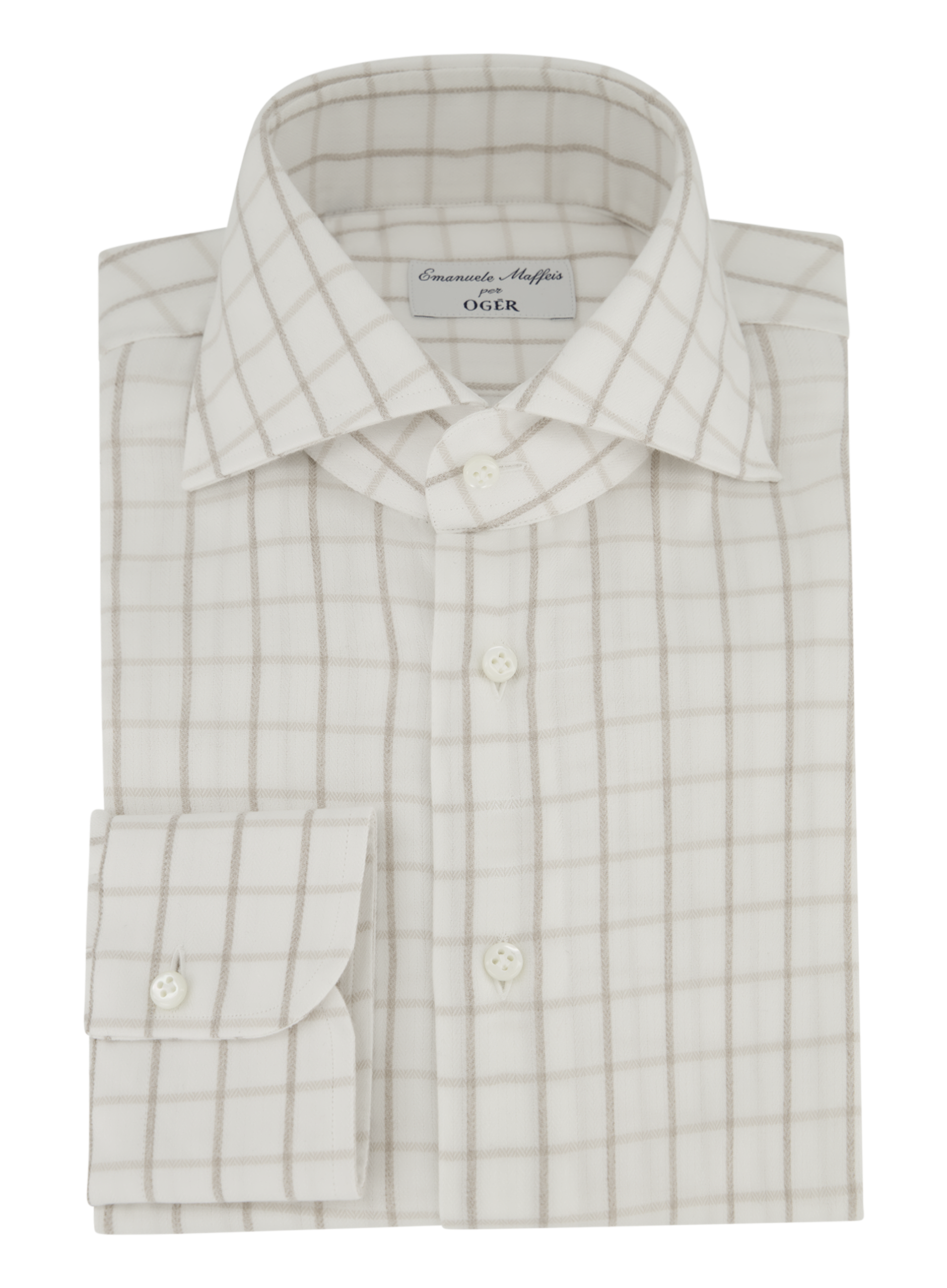 Shirt van katoen en lyocell | ROOM-WIT
