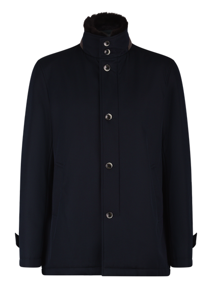 Jas van virgin wol | BLUE NAVY