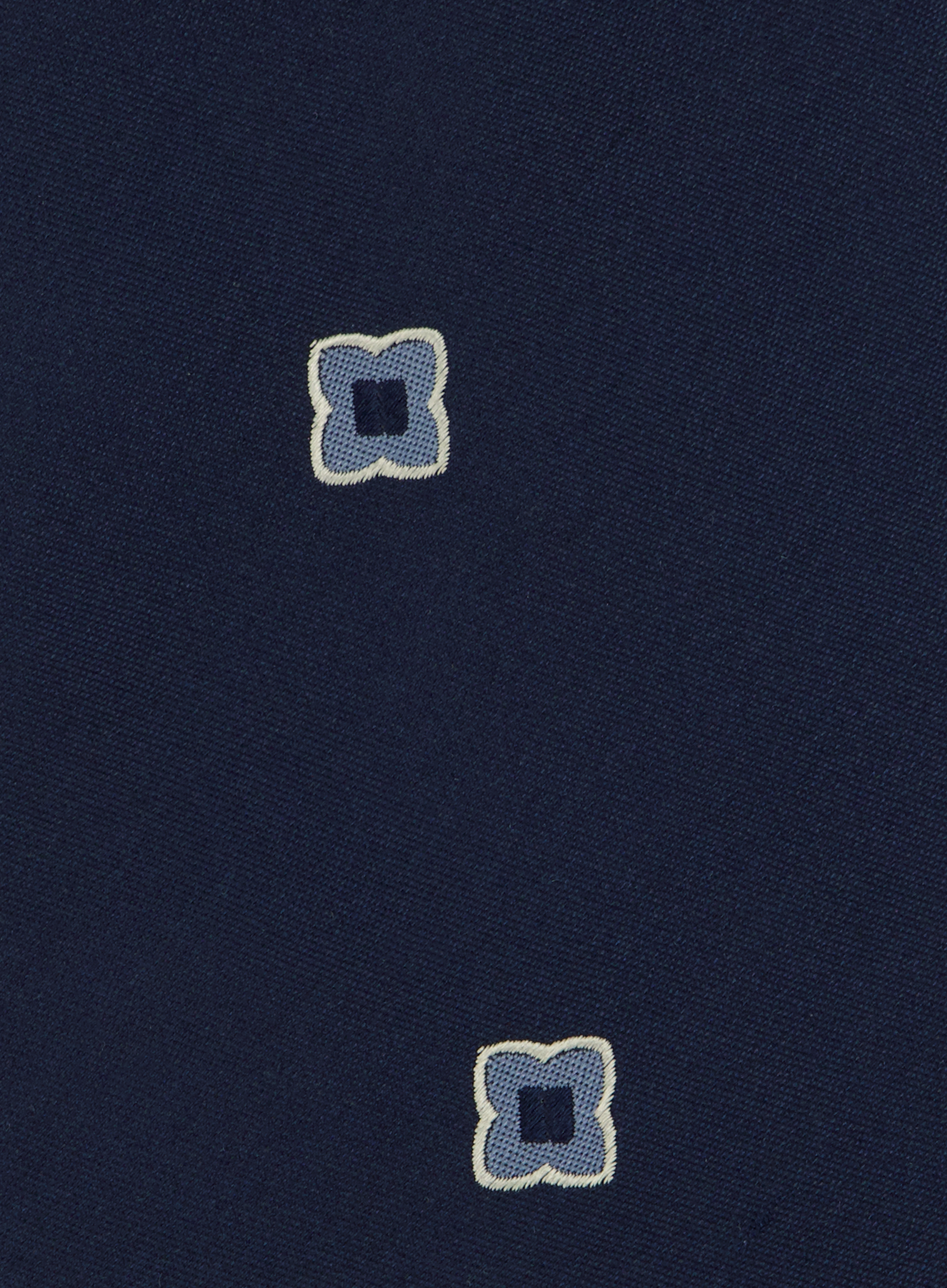 Stropdas van zijde met print | FULL_WIDTH | BLUE NAVY