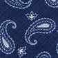 Paisley stropdas van zijde  | BLUE NAVY