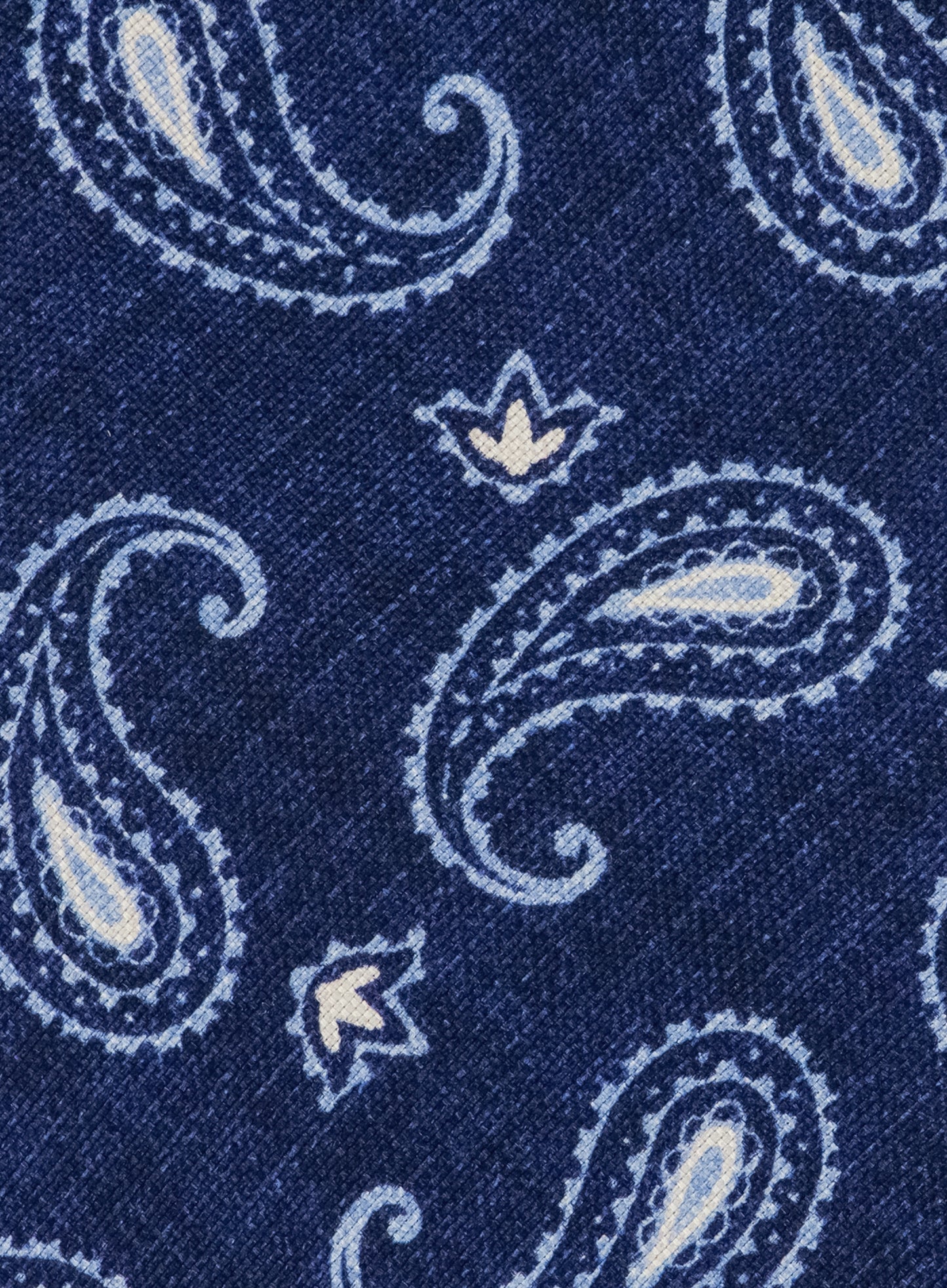 Paisley stropdas van zijde  | BLUE NAVY