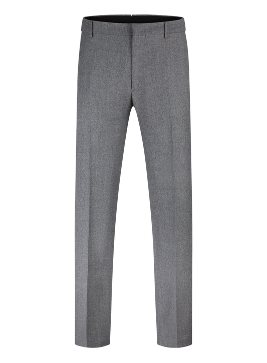 Regular-fit pantalon van wol | L.Grijs