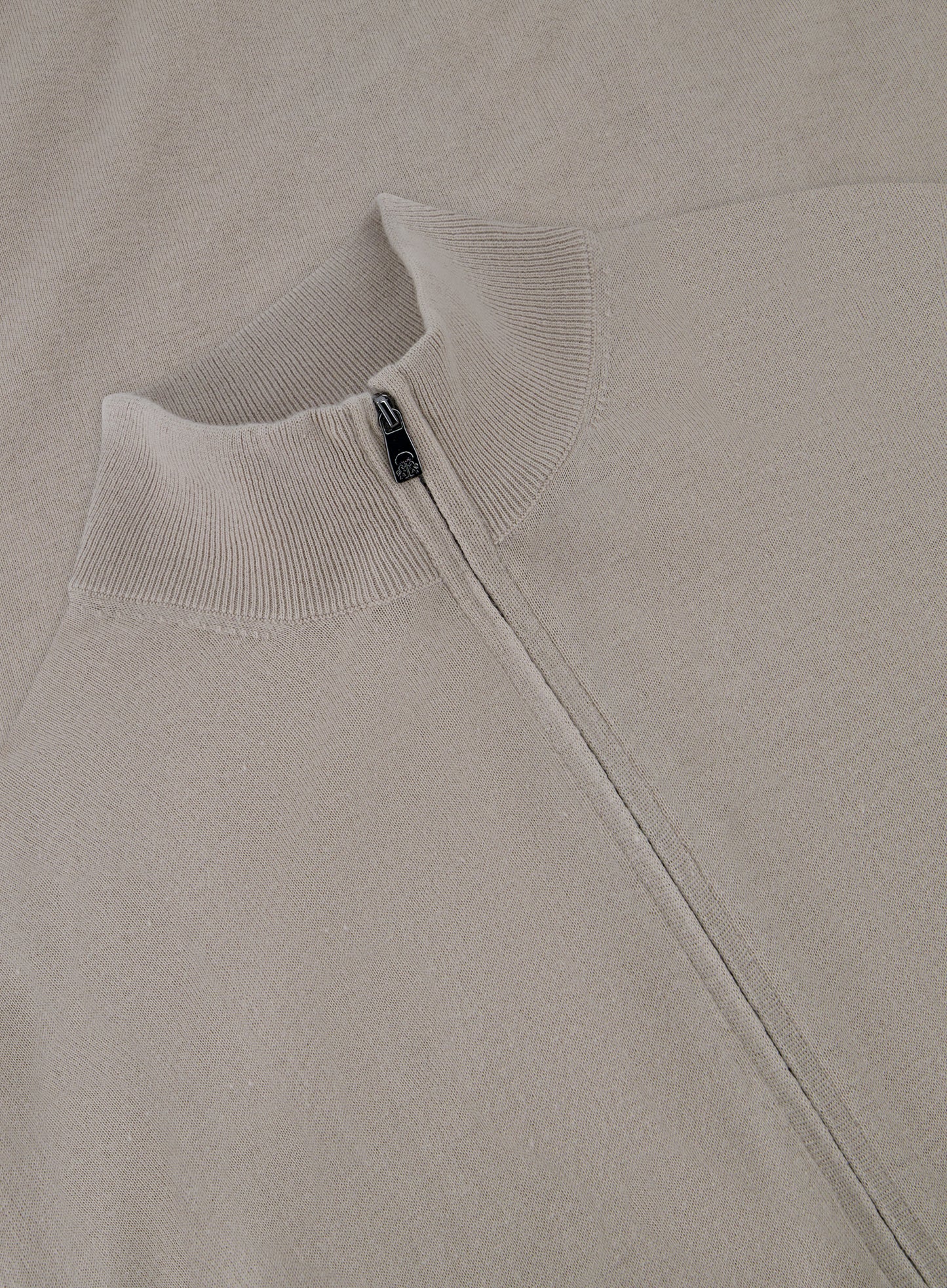 Ritsvest van cashmere en zijde | Beige