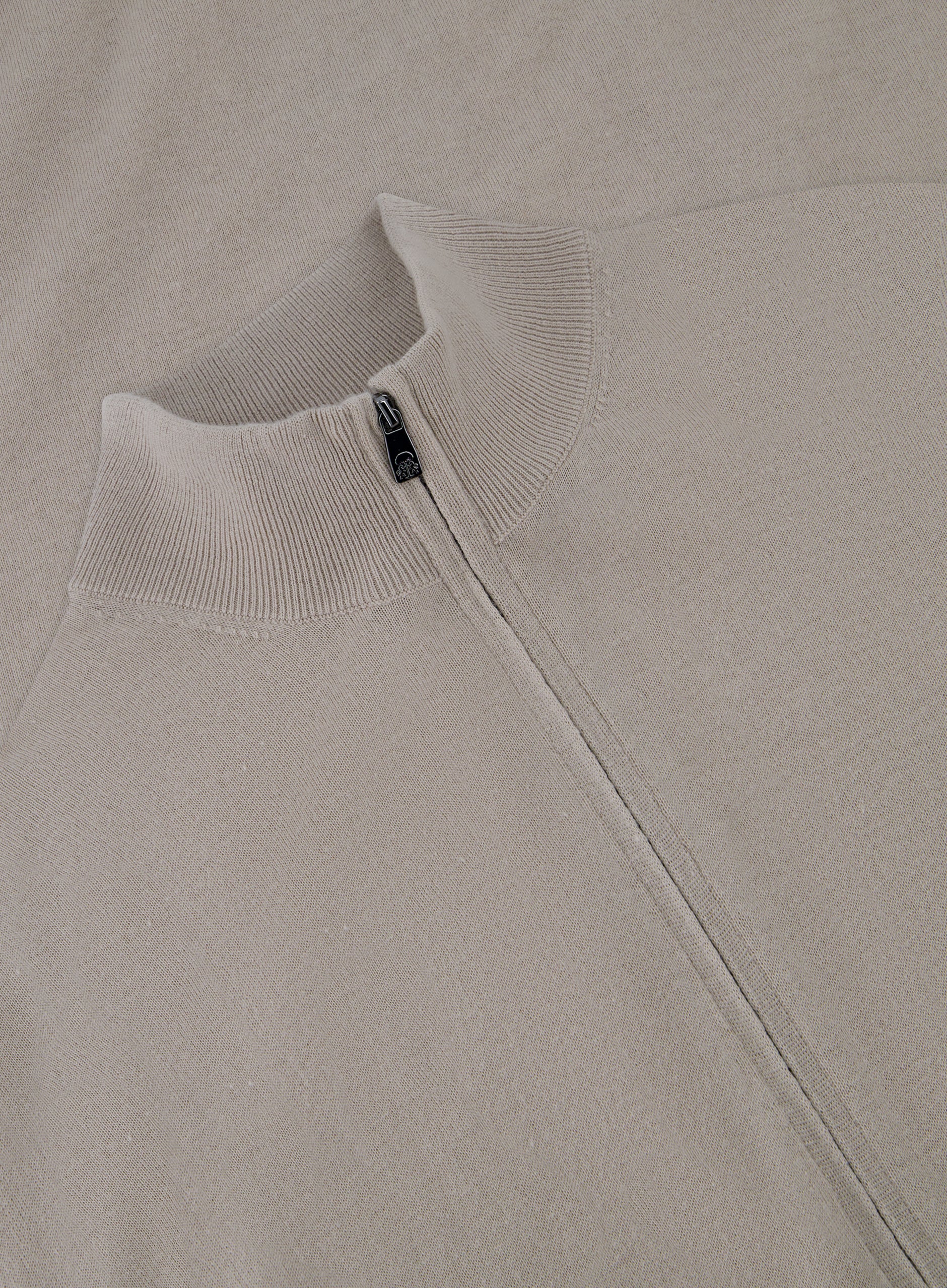 Ritsvest van cashmere en zijde | FULL_WIDTH | Beige