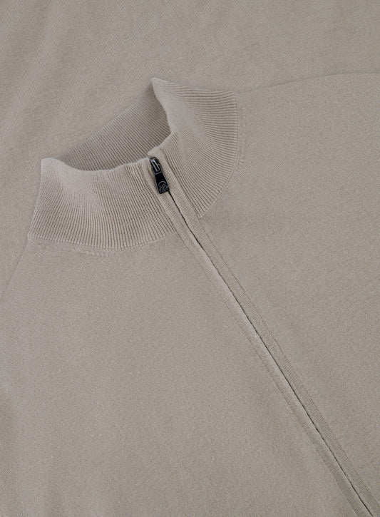 Cashmere and silk zip-up vest