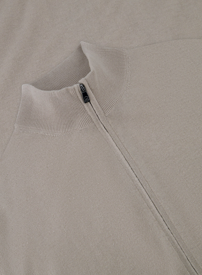 Ritsvest van cashmere en zijde | FULL_WIDTH | Beige